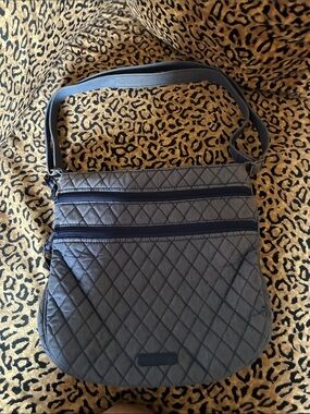 Vera Bradley Quilted Denim-Blue Crossbody Bag